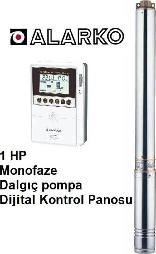 2 HP Monofaze Dalgıç pompa + Dijital Kontrol Panosu