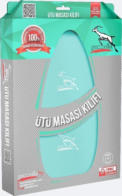Gazella Ütü Masası Kılıfı Bezi 50 x 135 cm Turkuaz