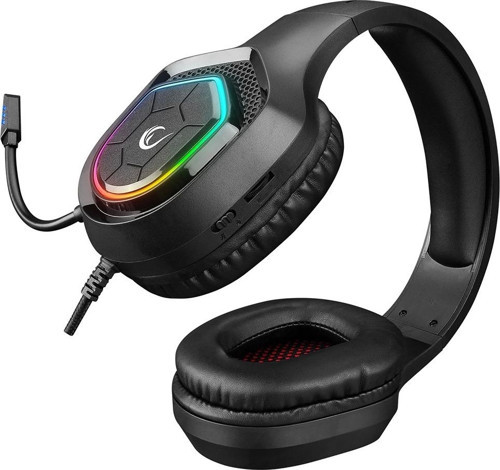 Rampage RM-K90 VECTOR Siyah RGB Led Type-C Gaming Mikrofonlu Oyuncu Kulaklığı 4