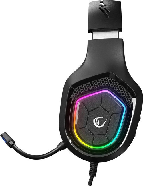 Rampage RM-K90 VECTOR Siyah RGB Led Type-C Gaming Mikrofonlu Oyuncu Kulaklığı 3