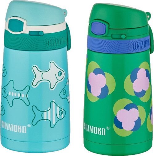 2Lİ SET Pipetli Çelik Termos 350ml -6 Saat Isı Yalıtımı-