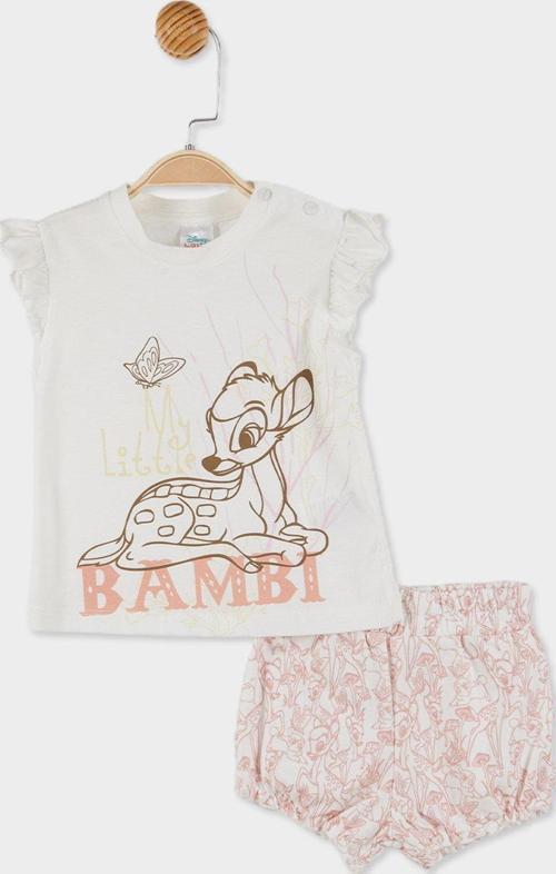 Disney Bambi Lisanslı Kız Bebek Tişört ve Şort 2'li Takım 20826