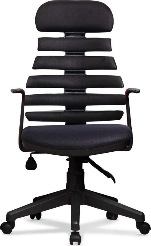 Deri Ev Ve Ofis Çalışma Sandalyesi Bilgisayar Ve Yönetici Koltuğu Zebra Model Siyah