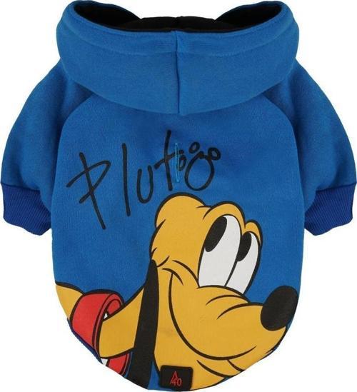 Pluto Mavi Kapüşonlu Köpek Sweatshirt XLarge