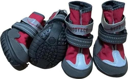 Buddy Co Superstone Kauçuk Dış Taban Köpek Ayakkabısı Kırmızı No 2 5 Cm