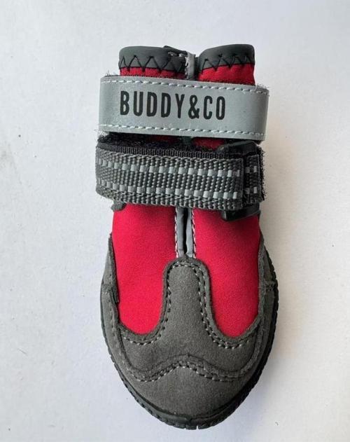 Buddy Co Megastone  Kauçuk Dış Taban Köpek Ayakkabısı Kırmızı No 3 4,5 Cm