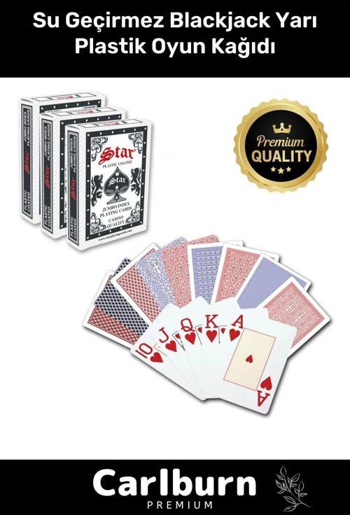 Yeni Nesil Su Geçirmez Texas Holden Casino 21 İskambil Blackjack Yarı Plastik Oyun Kağıdı