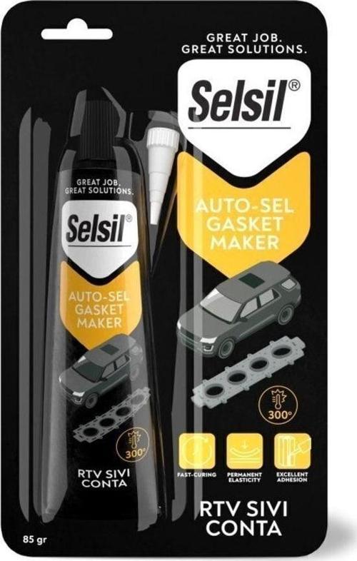Yüksek Isıya Dayanıklı Contalama Silikonu Rtv Sıvı Conta 85 G Siyah