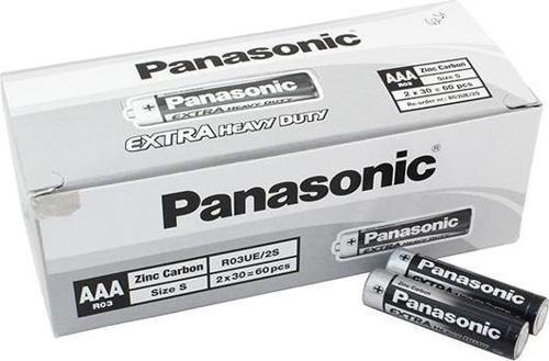 R03UE/2S Manganez AAA İnce Kalem Pil (60'lı Paket)