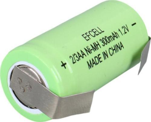 1.2 Volt Ni-Mh 2-3 AA 300 mAh Şarj Edilebilir Puntalı Lityum Pil