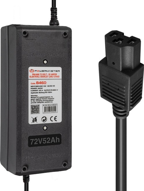 PM-8460 72 Volt - 52 Amper Elektrikli Bisiklet Şarj Cihazı