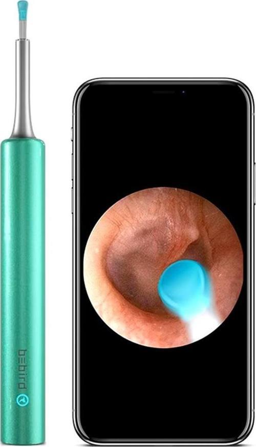 T5 5MP Kamera 3.5mm Lens Şarjlı Wifi Görüntülü Kulak Temizleyici Yeşil Renk