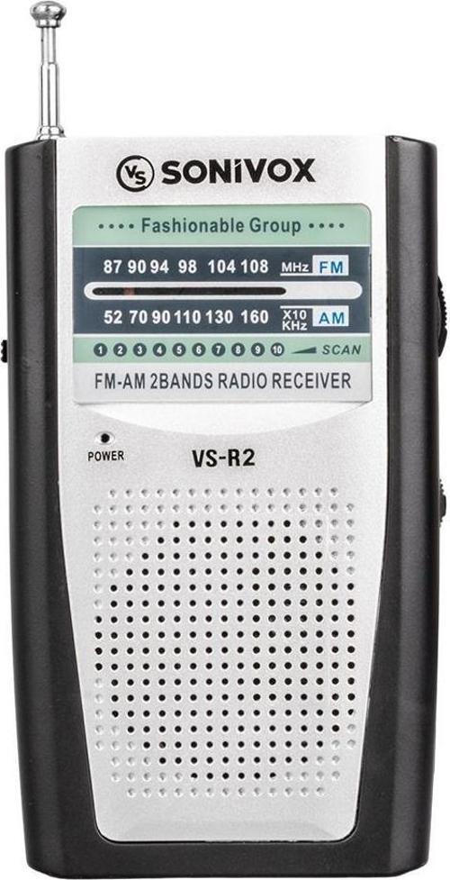 Sonivox VS-R2 Analog Radyo Gümüş Renk