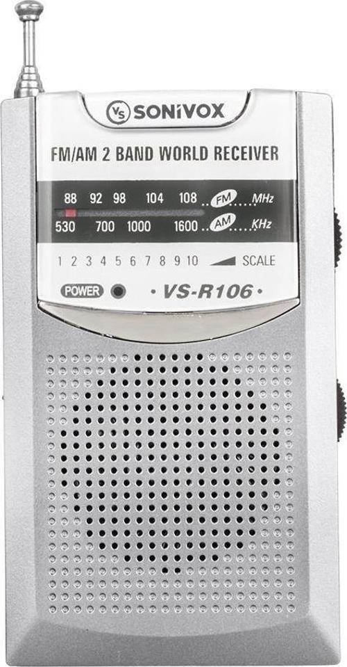 Sonivox VS-R106 Analog Radyo Gri Renk