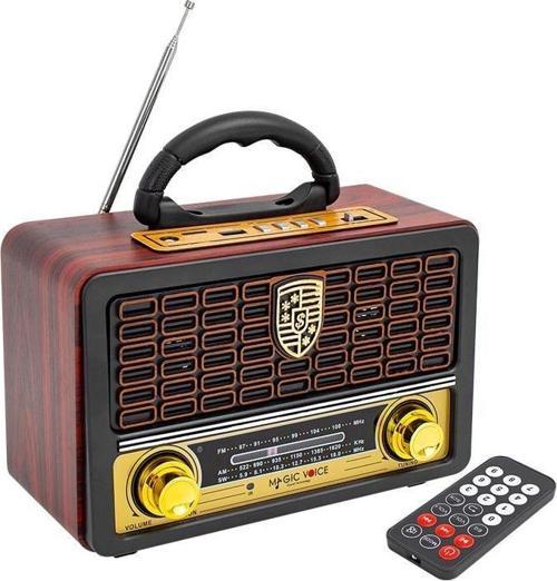 MagicVoice MV-110BT USB - SD - FM - Bluetooth Destekli Nostaljik Radyo