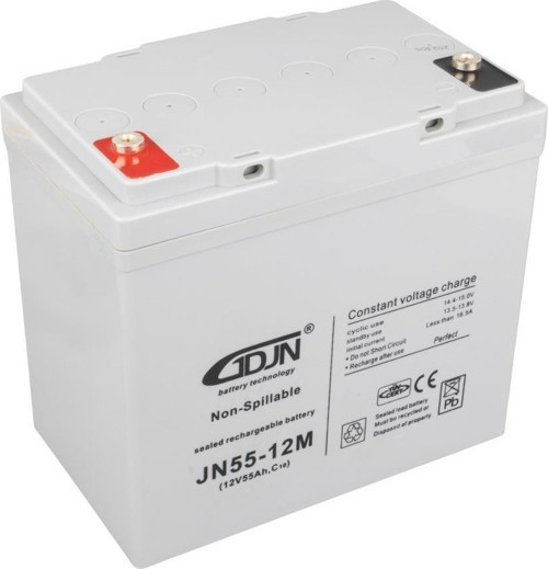 GDJN JN12V55 12 Volt - 55 Amper Tekerlekli Engelli Araç Aküsü (13 x 21.5 x 22.5 cm)