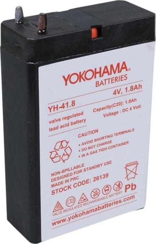 YH-41.8 4 Volt - 1.8 Amper Akü (50x76x22 mm)