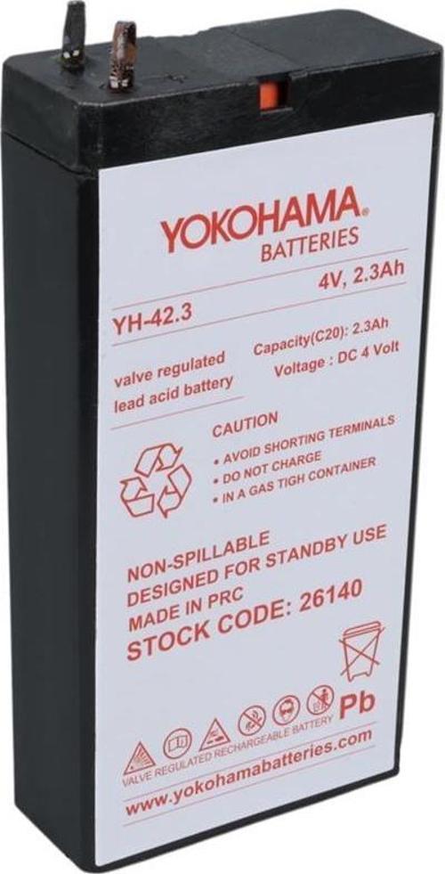 YH-42.3 4 Volt - 2.3 Amper Akü (50x100x22 mm)