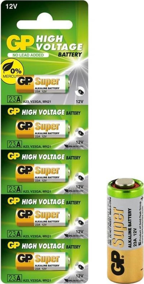 23A 12V Kalın Alarm Pili (5'li Paket)