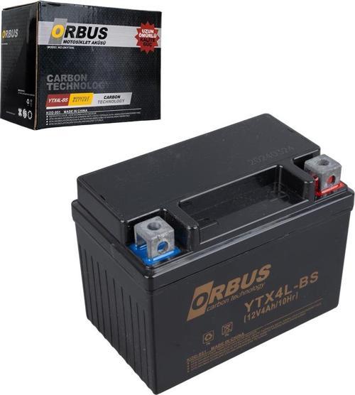 YTX4L-BS 12V 4A Motosiklet Aküsü (114 X 66 X 88 MM) (1.6Kg)