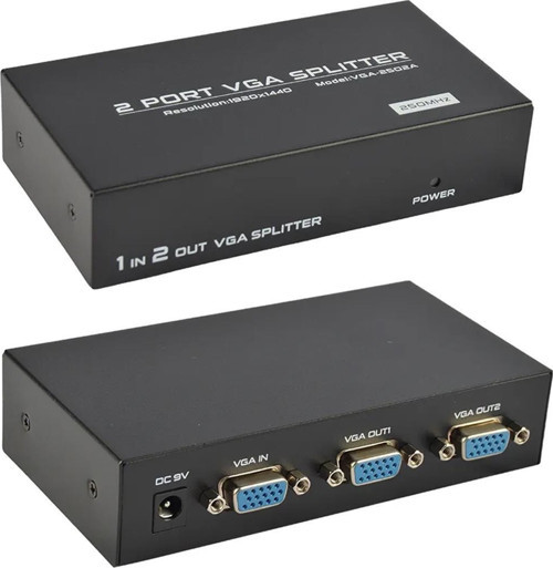 2 Port 250 Mhz Vga Splitter Dağıtıcı