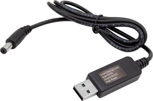 5V-12V USB To DC 5.5*2.5mm Kablo (12 Volt 1 Amper)