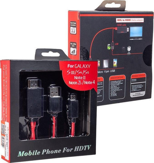 Micro Usb S3-S4 HDMI Tv Bağlantı Kablosu Mhl Kit