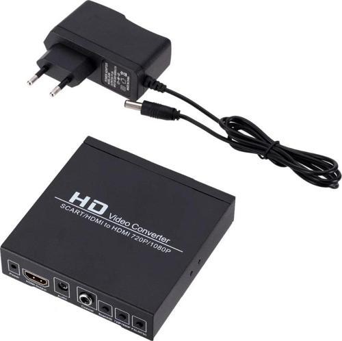 PM-14366 Adaptörlü Scart-HDMI to HDMI Çevirici
