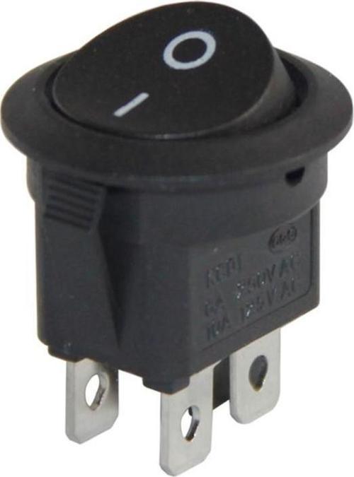 Yuvarlak 4 Pinli Işıksız On-Off Anahtar IC-133-4