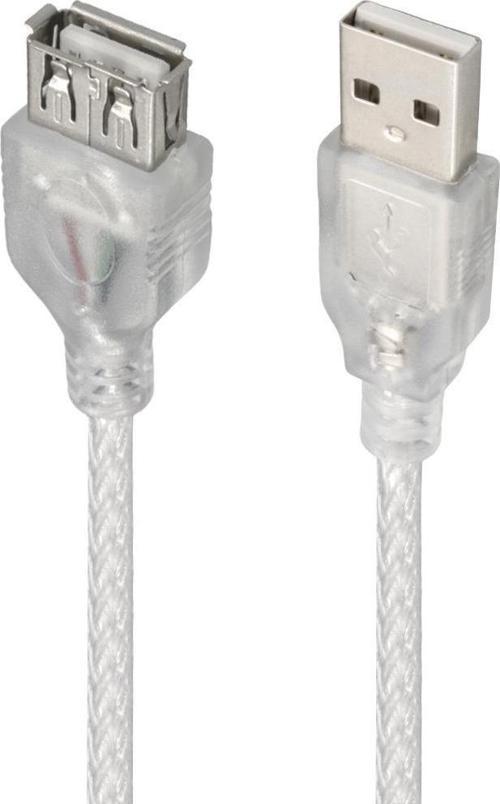 Usb Uzatma Kablosu 1.5 Metre Şeffaf