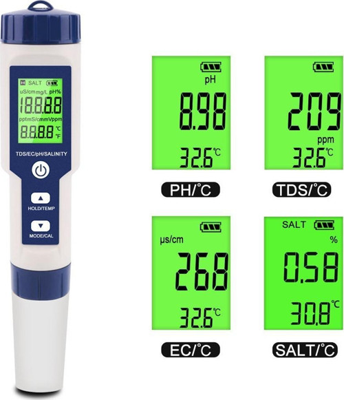 EZ-9909 5 in 1 Su Kalite Test Cihazı