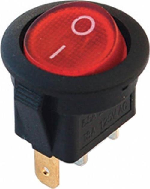 IC-131A 3 Pin Yuvarlak Işıklı Anahtar 20 Mm