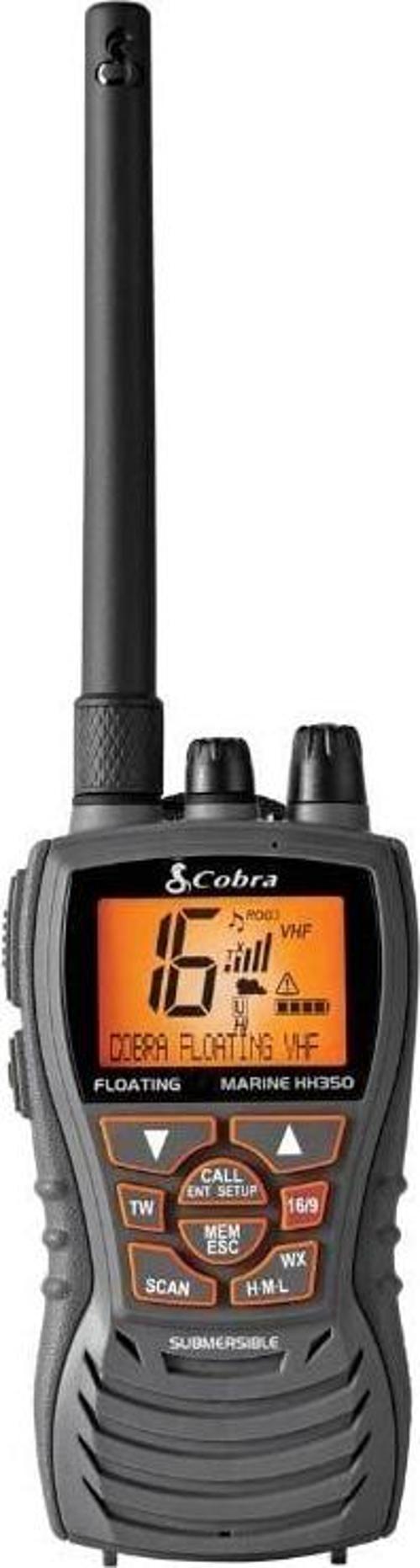 Cobra Marine MR HH350 FLT EU 6 Watt VHF Yüzen Deniz El Telsizi (Tekli)