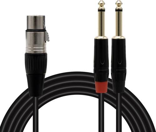 Magicvoice LD369A Canon Erkek - 6.3 Mono Erkek 1.5 Metre Kablo