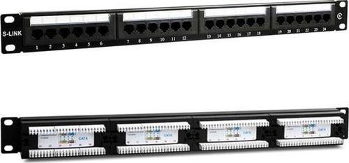 SL-F624 24’lü FTP Cat6 Patch Panel