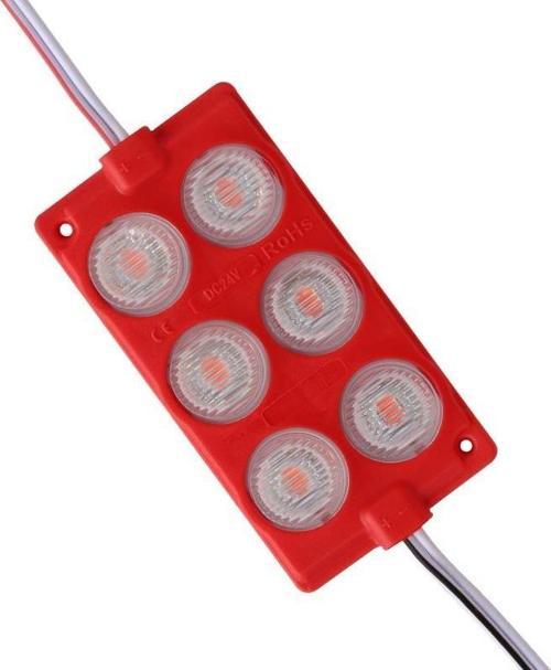 24 Volt 3 Watt Kırmızı 3030 Cob Modül Led 75*40