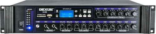 D-400 500 W USB-SD-BT 4-16 Ohm 6 Bölgeli 2 Mik. 3 Aux Giriş Trafolu Mixer Anfi