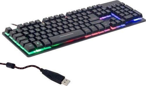 HL-18744 Usb Kablolu Metal Kasa Mekanik Hisli RGB Işıklı Oyuncu Gaming Klavye