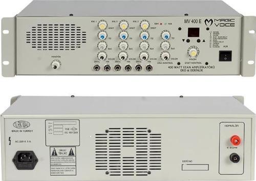 Magicvoice MV-400EF 400 Watt 3 Mikrofon Girişli Trafosuz Amfi