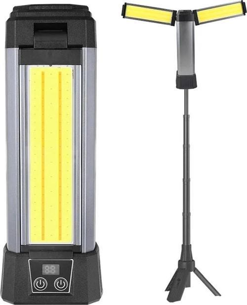 PM-24565 25 Watt USB - Type-C Girişli P50 Ve Cob Ledli 2 Kanatlı Kollu Çalışma Lambası