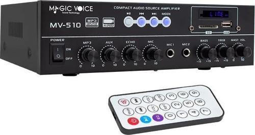 Magicvoice MV-510 50 Watt Usb-Sd-Bluetooth Girişli Hat Trafolu Amfi