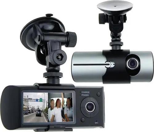 R300 GPS Destekli Çift Kameralı Araç İçi DashCam DVR Kamera Seti