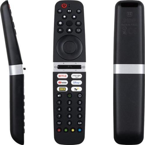 Arçelik - Beko - Grundıg Ses Komutsuz Netflix - Prime Video - Youtube - Disney - Exxen TV Tuşlu Lcd TV Kumanda