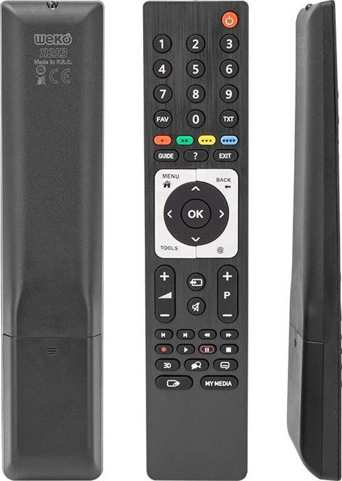 Arçelik Beko TS4187R-2 / Grundig 3D Metalik Guide Tuşlu Lcd Led Tv Kumandası