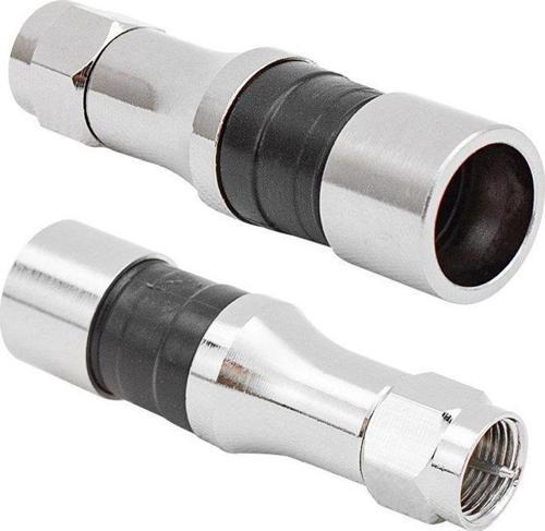 Erkek Sıkmalı RG11 F Konnektör Compressıon CTF111 Boğazlı İğneli