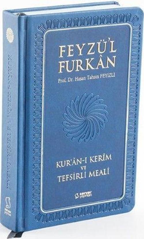 Feyzü'l Furkan Kur'an-ı Kerim ve Tefsirli Meali (Orta Boy - Mushaf ve Meal - Ciltli) Lacivert