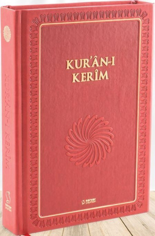 Kur'an-ı Kerim (Büyük Boy - Mıklepli Ciltli- Kırmızı)