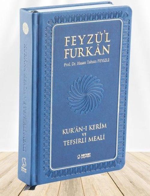 Feyzü'l Furkan Kur'ân-ı Kerîm ve Tefsirli Meali (Büyük Boy - Mushaf ve Meal - Ciltli) LACİVERT