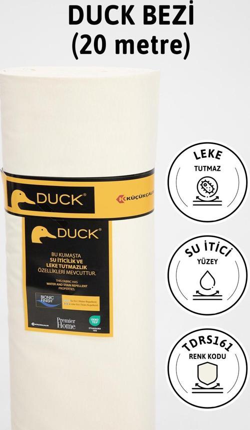 Premier Metrelik Duck Keten Kumaş Su İtici Bez 20 Metre TDRS161 - Krem