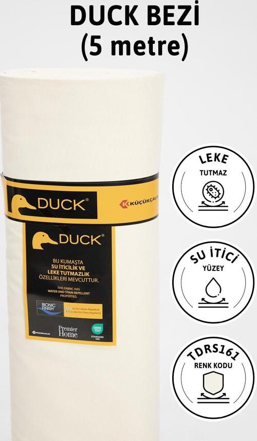 Premier Metrelik Duck Keten Kumaş Su İtici Bez 5 Metre TDRS161 - Krem